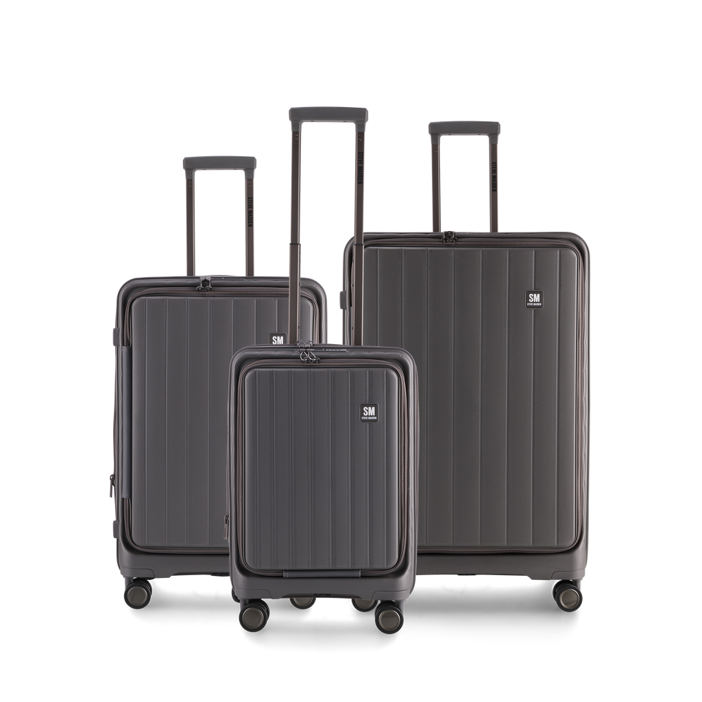 MANHATTAN JET SET GREY LUGGAGE - CARRY ON 54cm