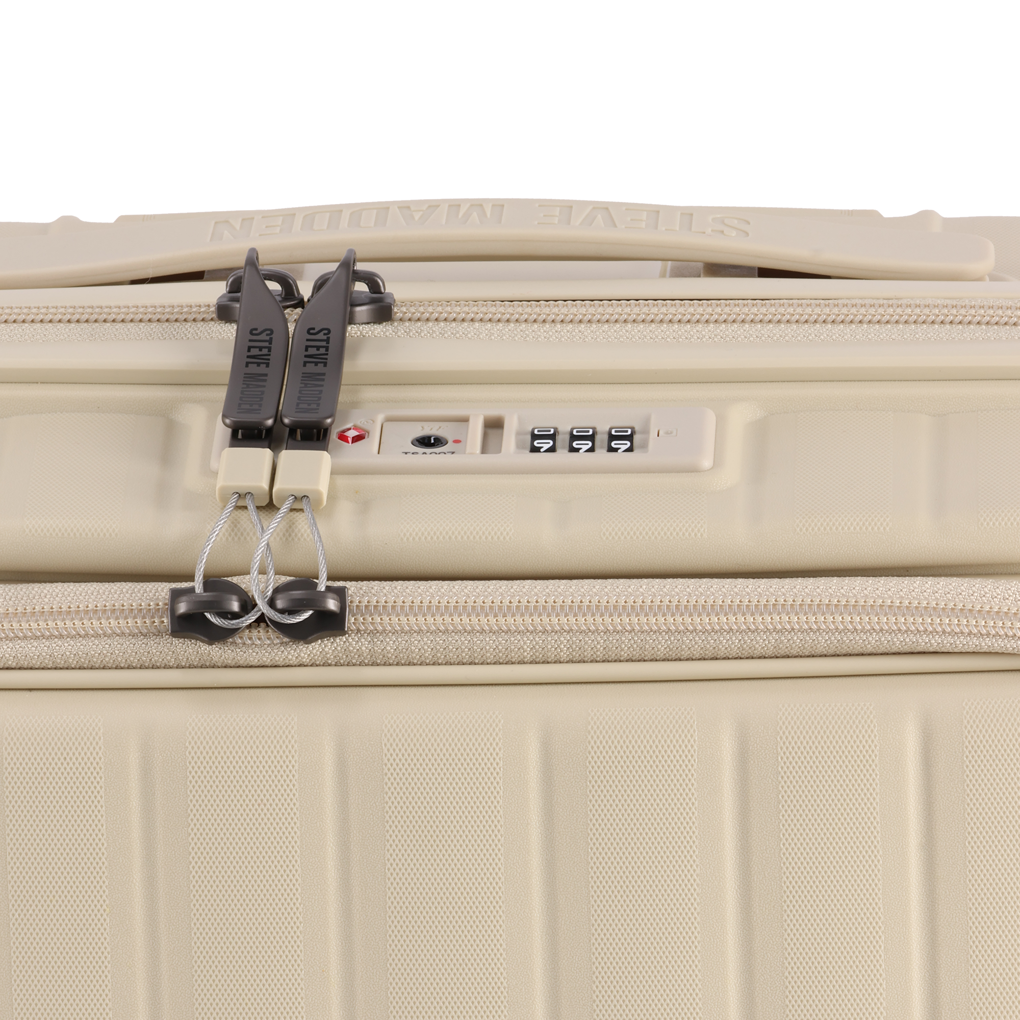 MANHATTAN JET SET CREAM LUGGAGE SET OF 3 TRAVEL CASES