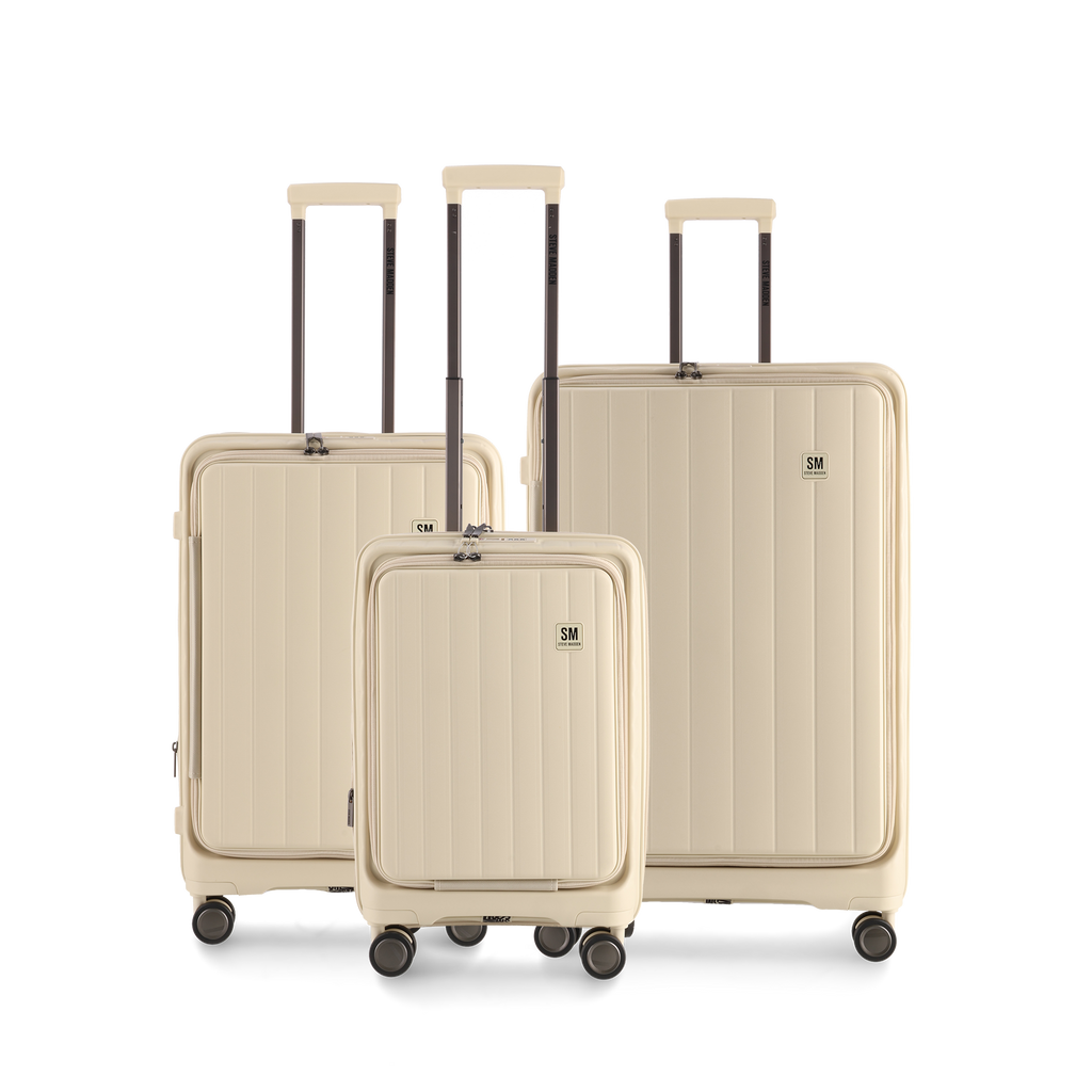 MANHATTAN JET SET CREAM LUGGAGE - MEDIUM 64cm