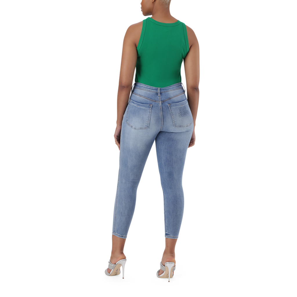 EVA CURVY MID WASH SKINNY