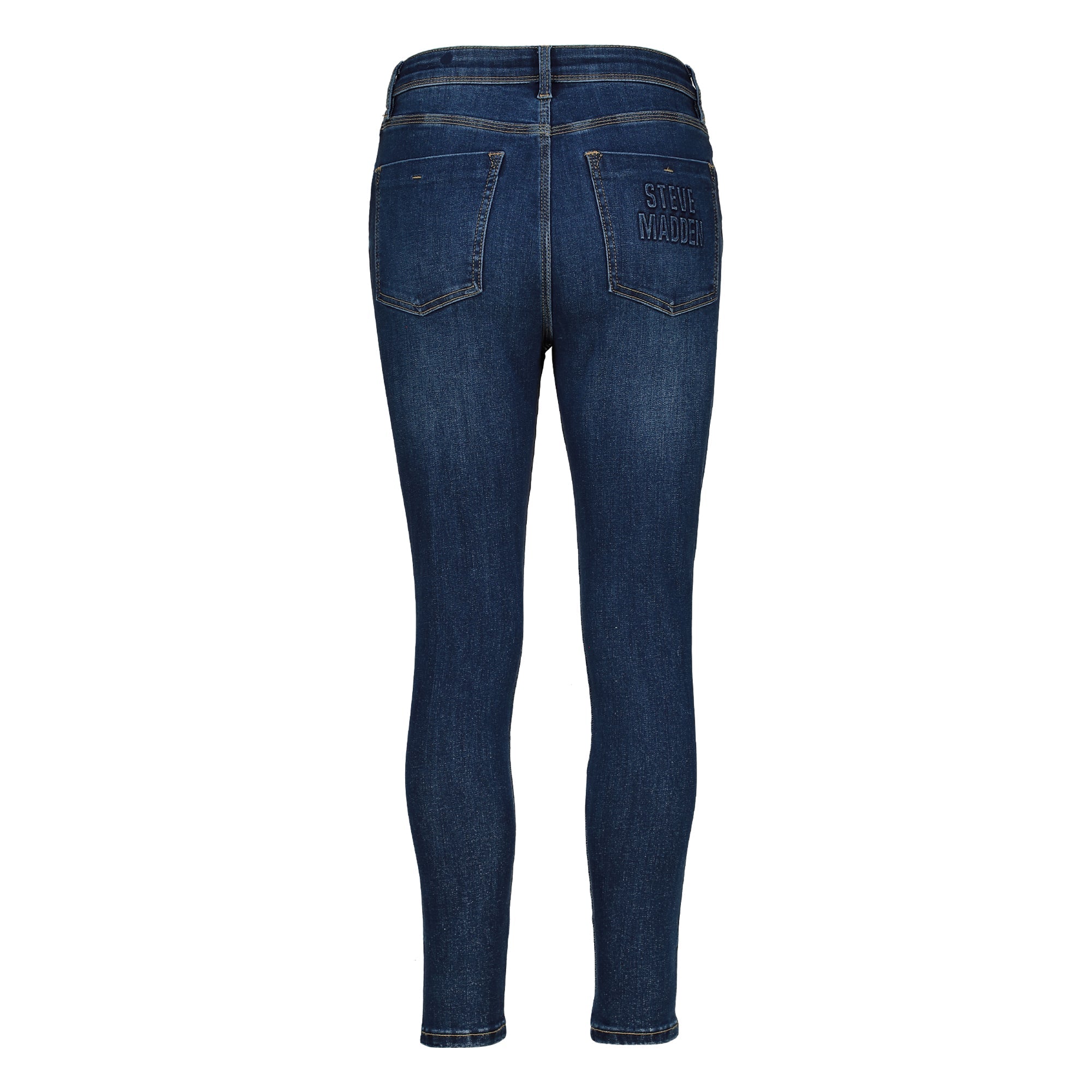 ZOE CONTOUR CURVY DARK WASH SKINNY WITH BUTTON FLY
