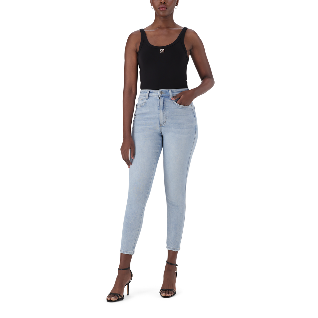 ZOE CONTOUR CURVY LIGHT WASH SKINNY