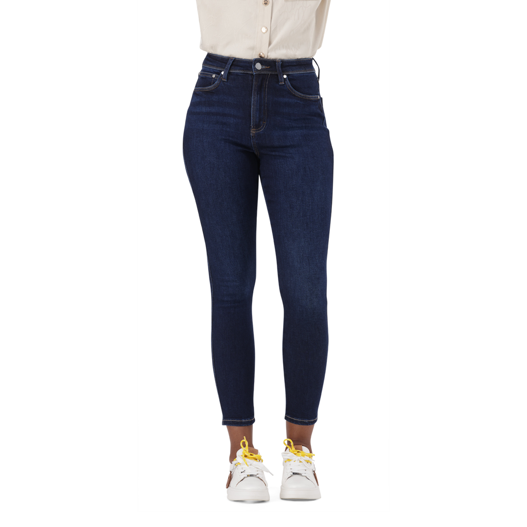 ZOE DARK BLUE CONTOUR CURVY DARK WASH SKINNY