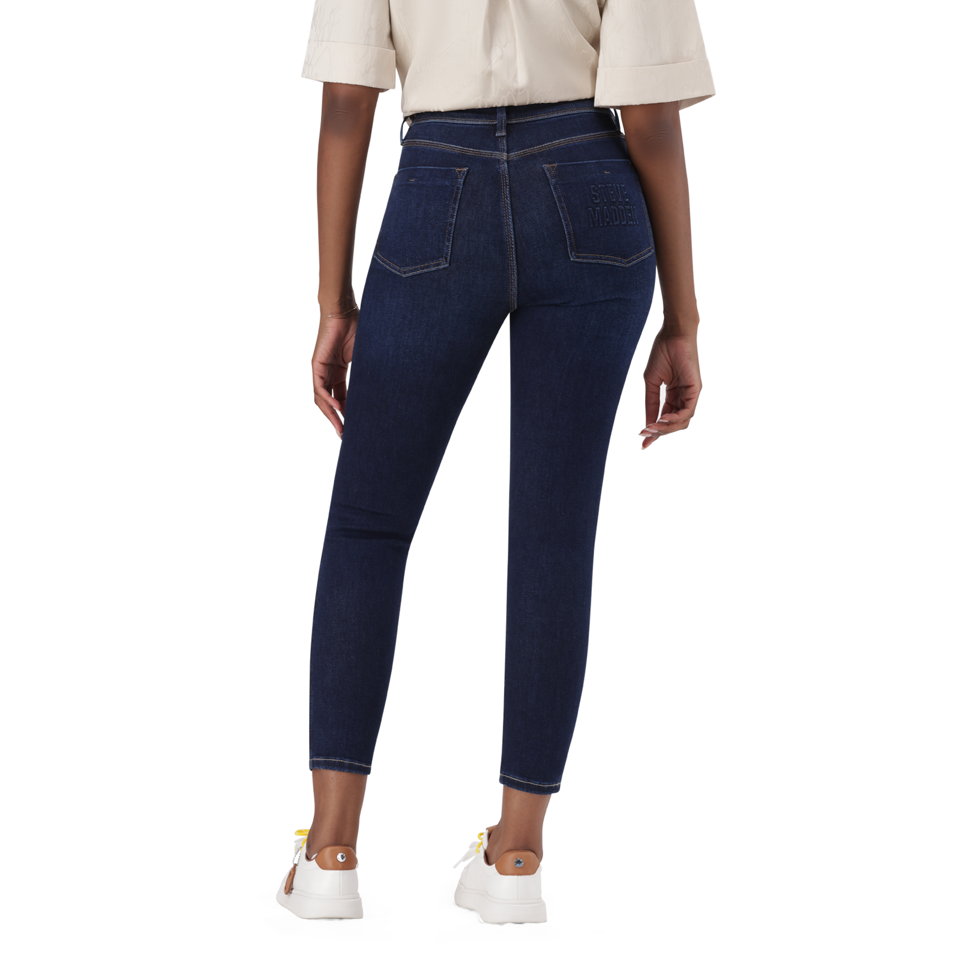 ZOE DARK BLUE CONTOUR CURVY DARK WASH SKINNY