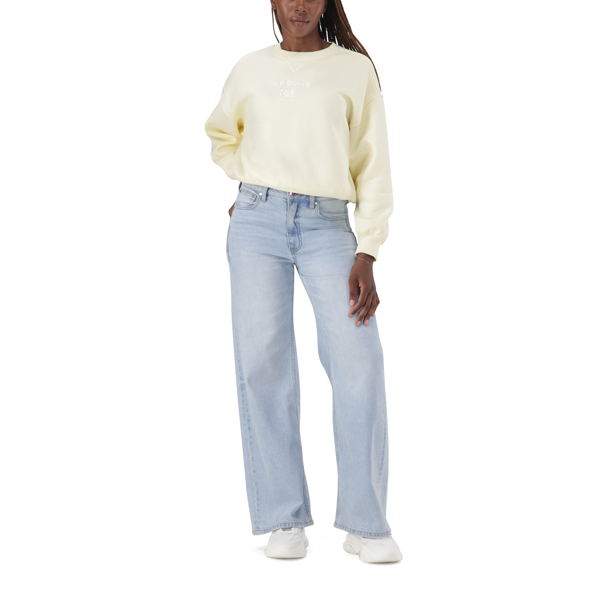 LEAH LIGHT WASH WIDELEG