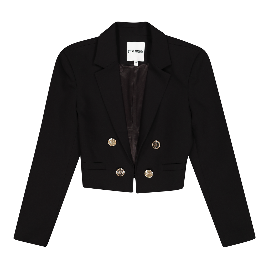 KAYLA BLACK CROPPED BLAZER