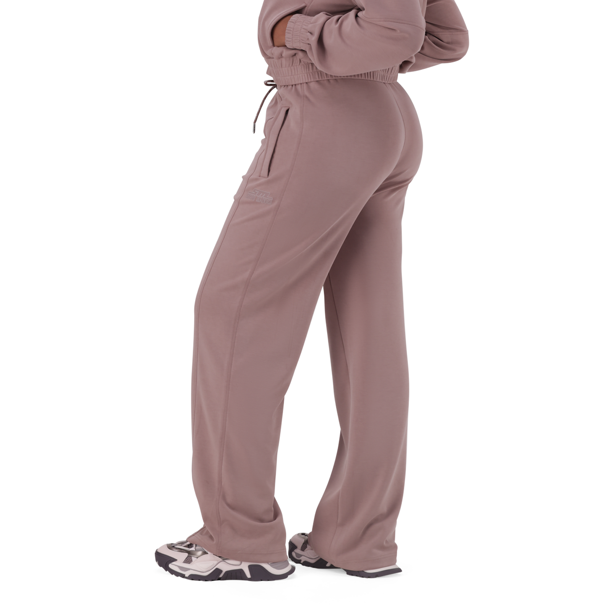 SLOAN DARK TAUPE MODAL WIDELEG JOGGER