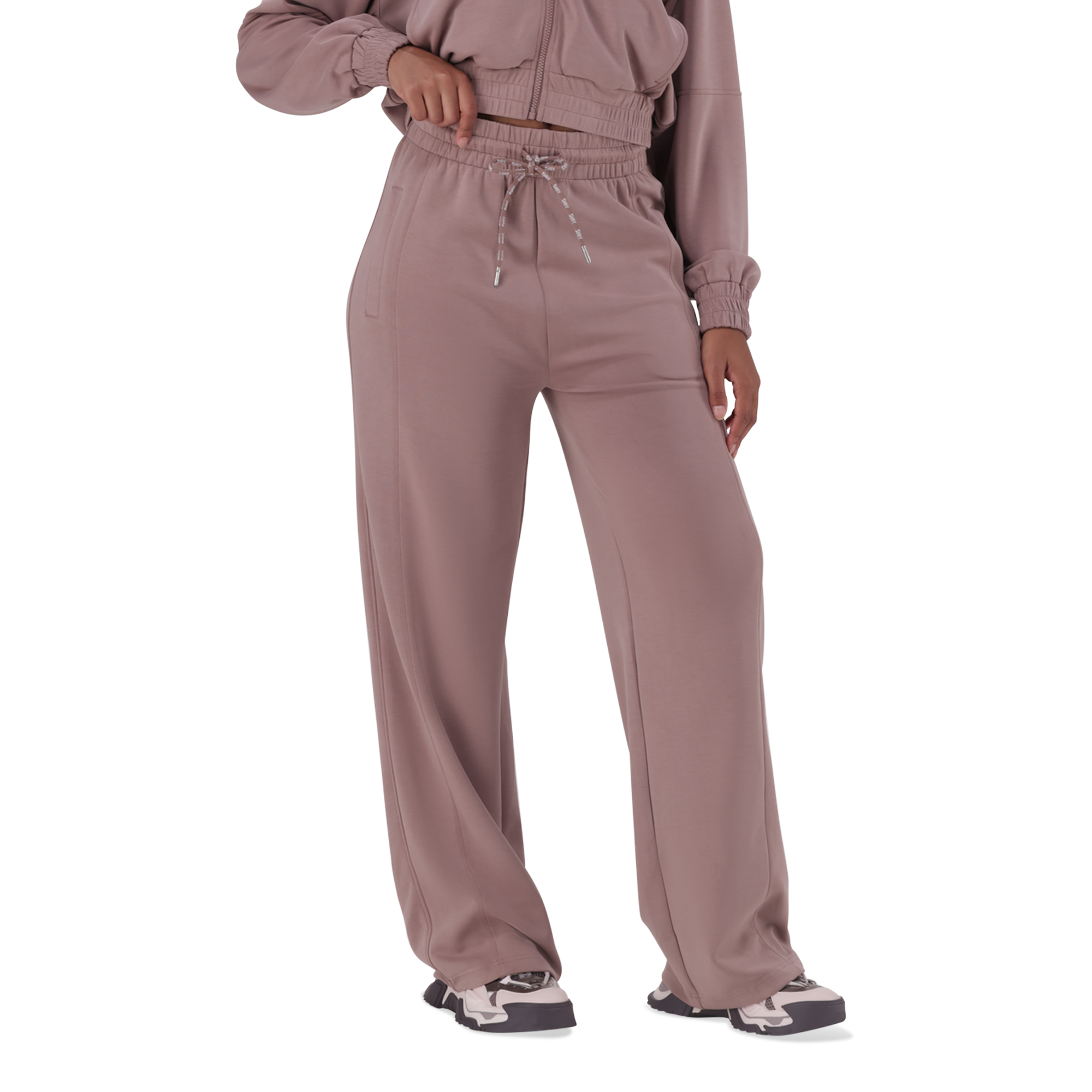 SLOAN DARK TAUPE MODAL WIDELEG JOGGER