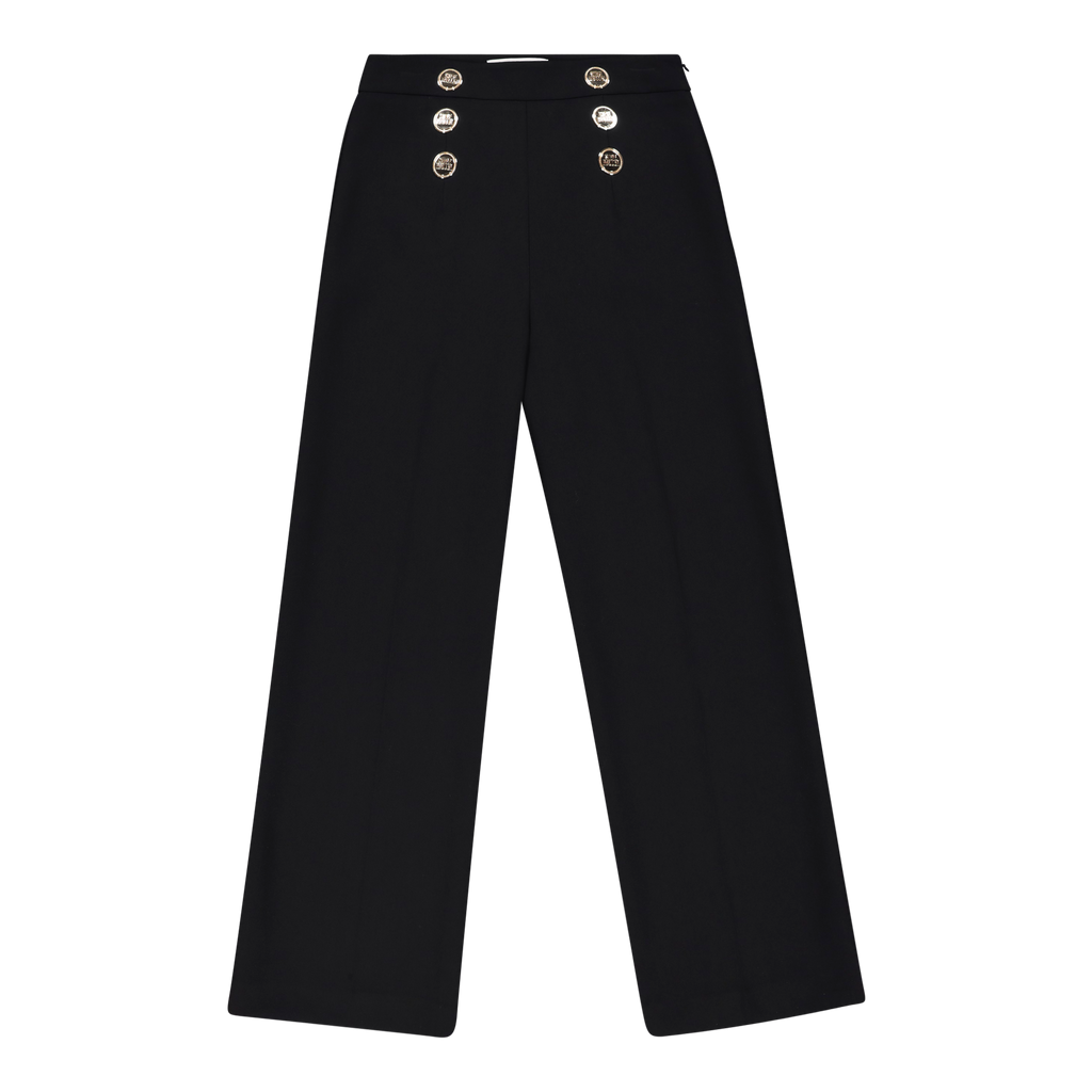 AVERY BLACK TROUSERS WITH BUTTONS