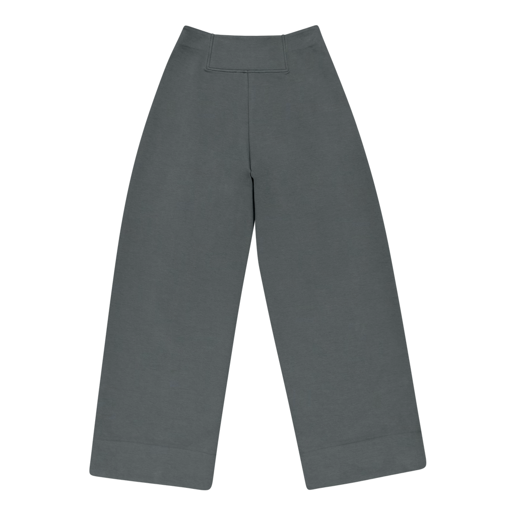 JEMIMA DARK SAGE WIDELEG SCUBA TROUSER