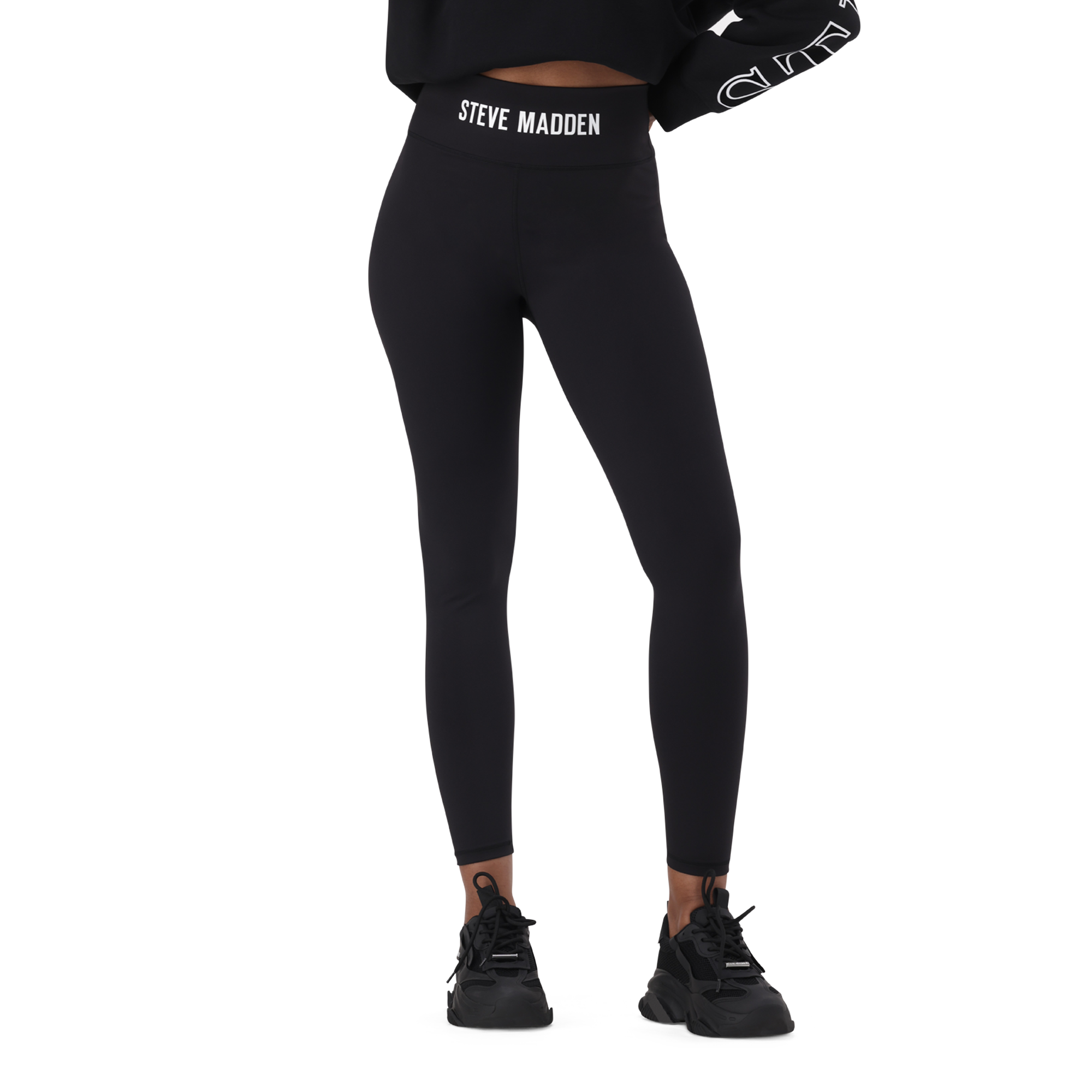 GRACE BLACK HIGH WAISTED BODYCON LEGGING