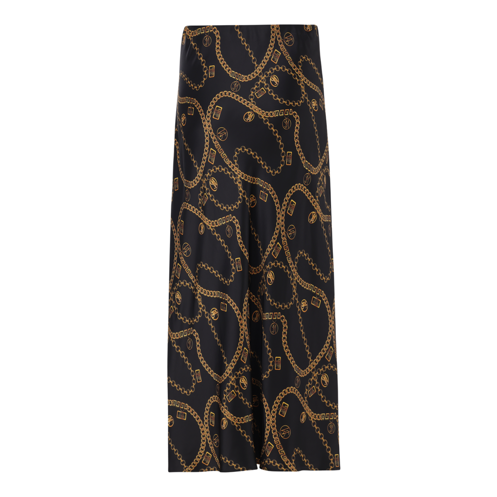 ASHA BLACK BIAS MIDAXI SKIRT