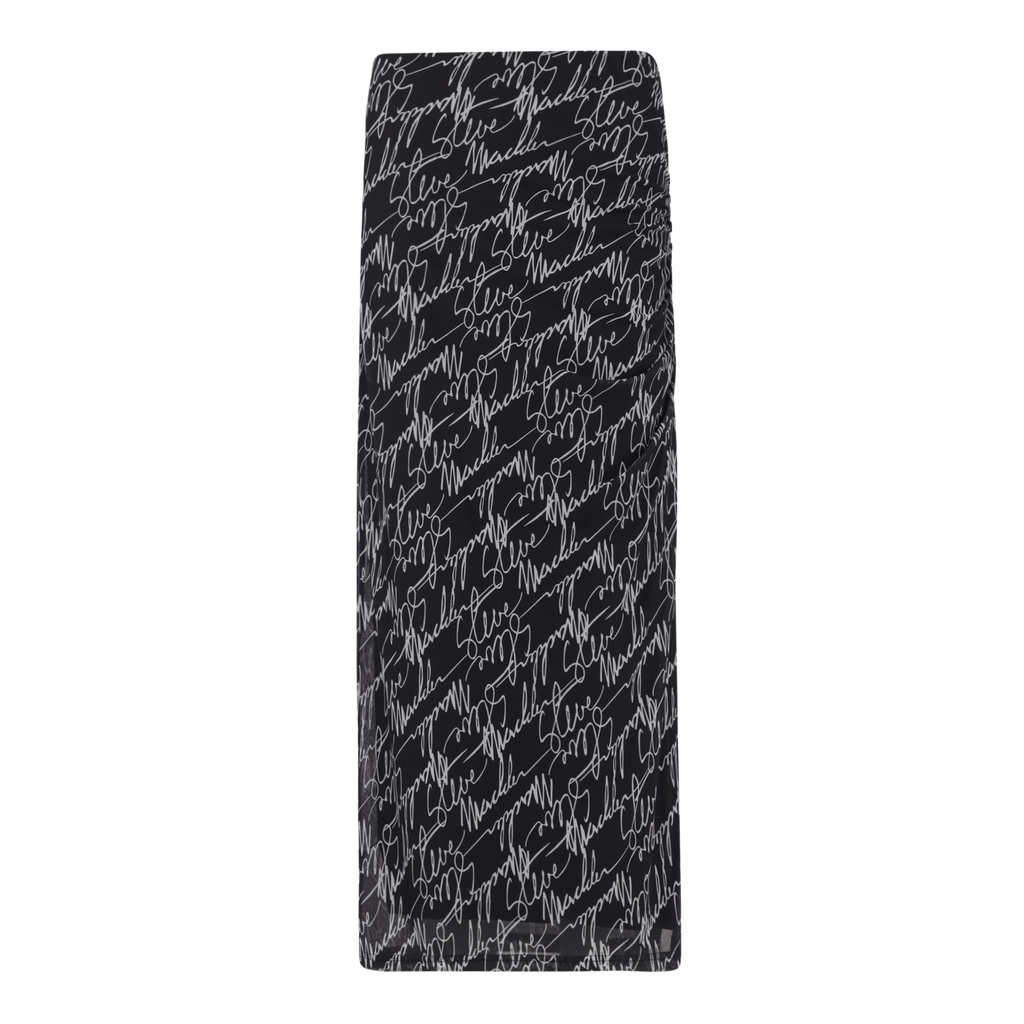 PEYTON BLACK MESH MIDAXI SKIRT