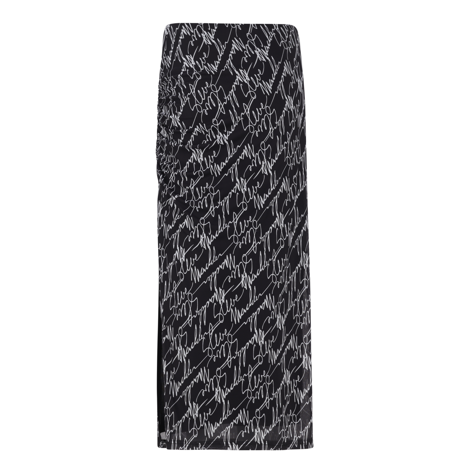 PEYTON BLACK MESH MIDAXI SKIRT