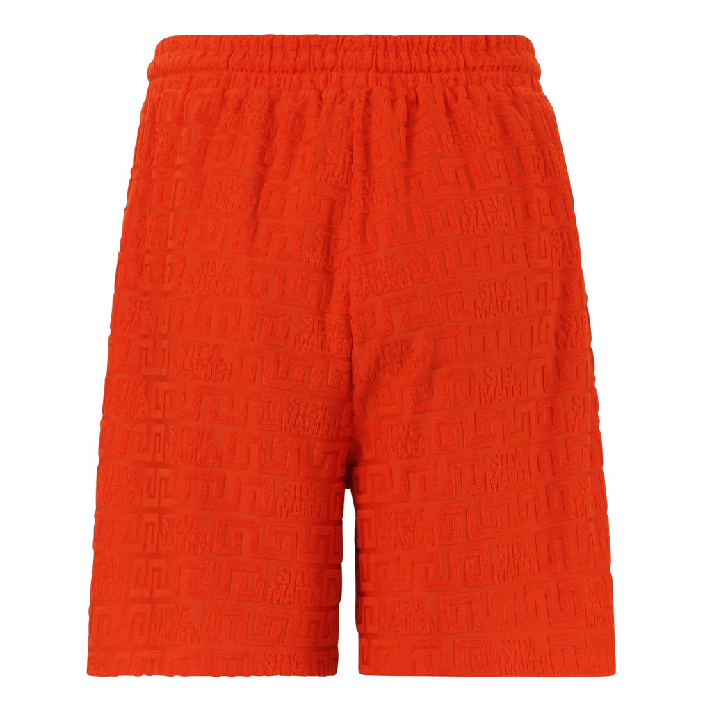 BELLA TANGERINE EMBOSSED LOGO JOGGER SHORTS