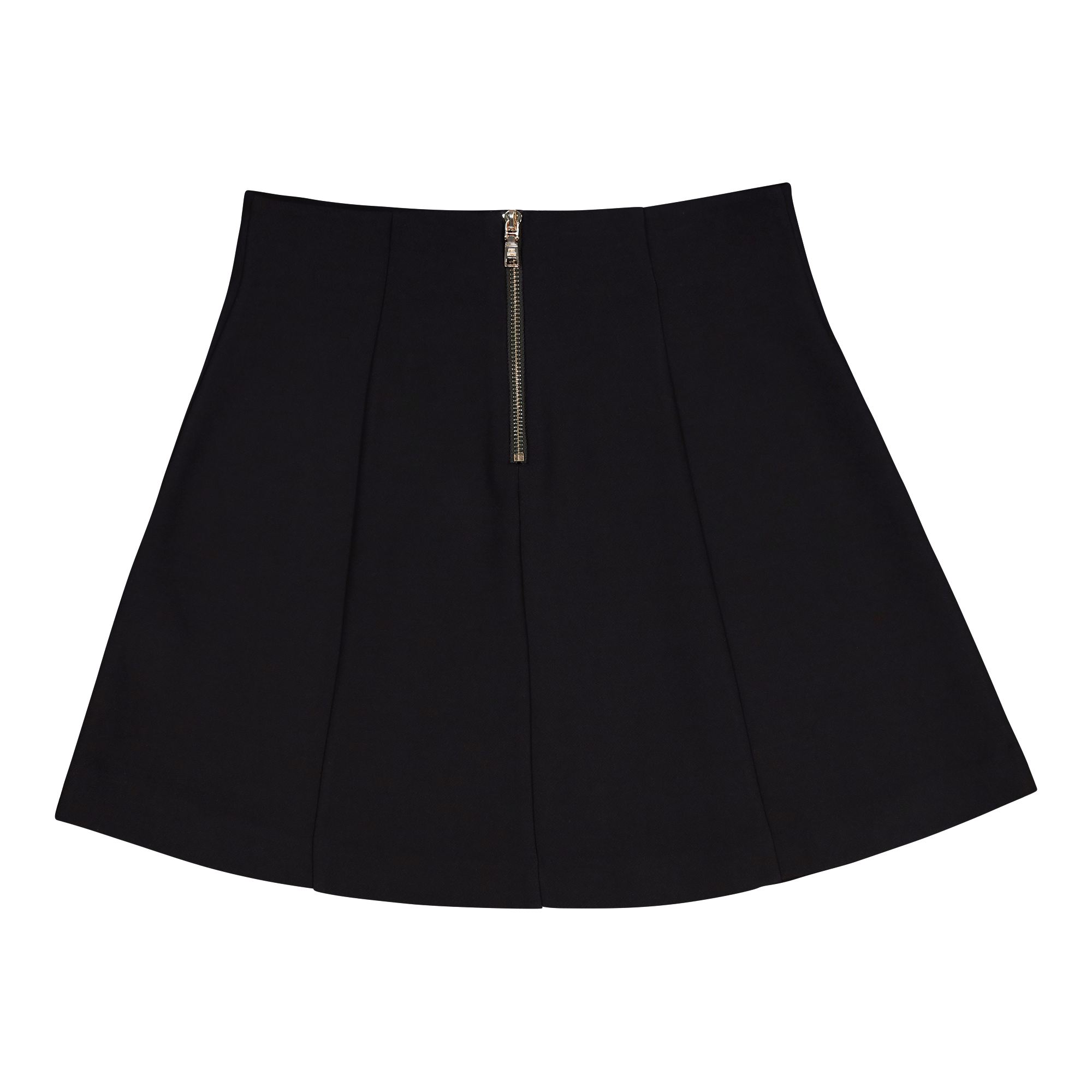 LISA BLACK SHORT SKIRT WITH BUTTONS