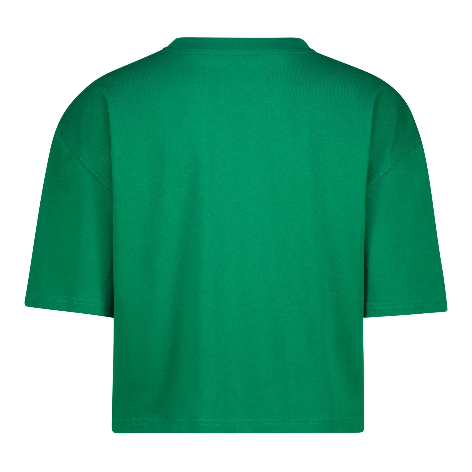 ALESSA EMERALD CROPPED BOXY T-SHIRT