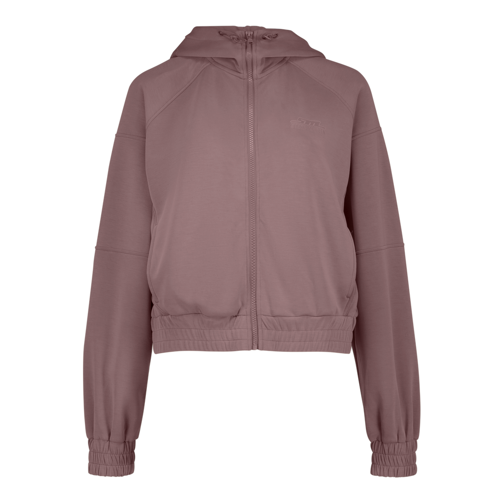 MIRANDA DARK TAUPE MODAL HOODED SWEAT
