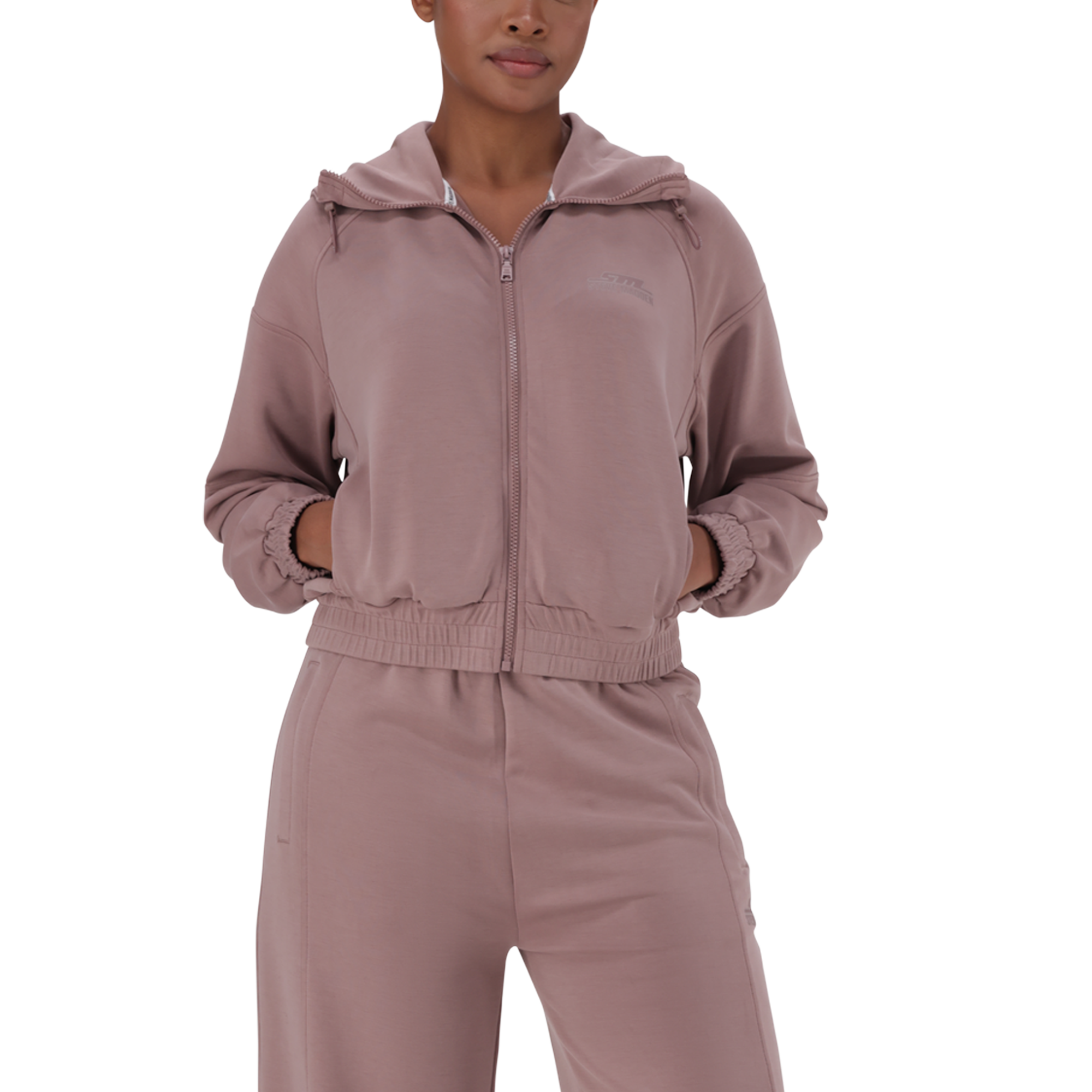 MIRANDA DARK TAUPE MODAL HOODED SWEAT