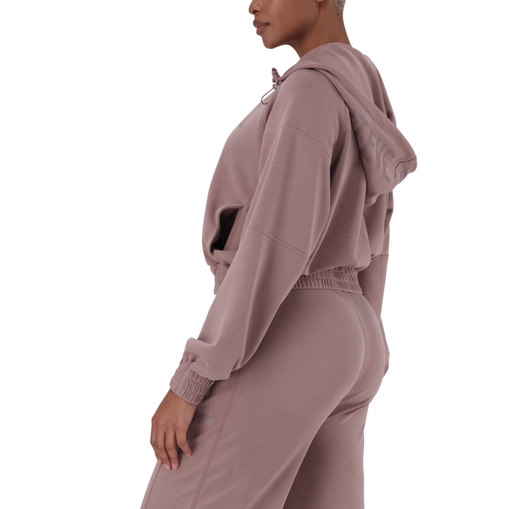 MIRANDA DARK TAUPE MODAL HOODED SWEAT