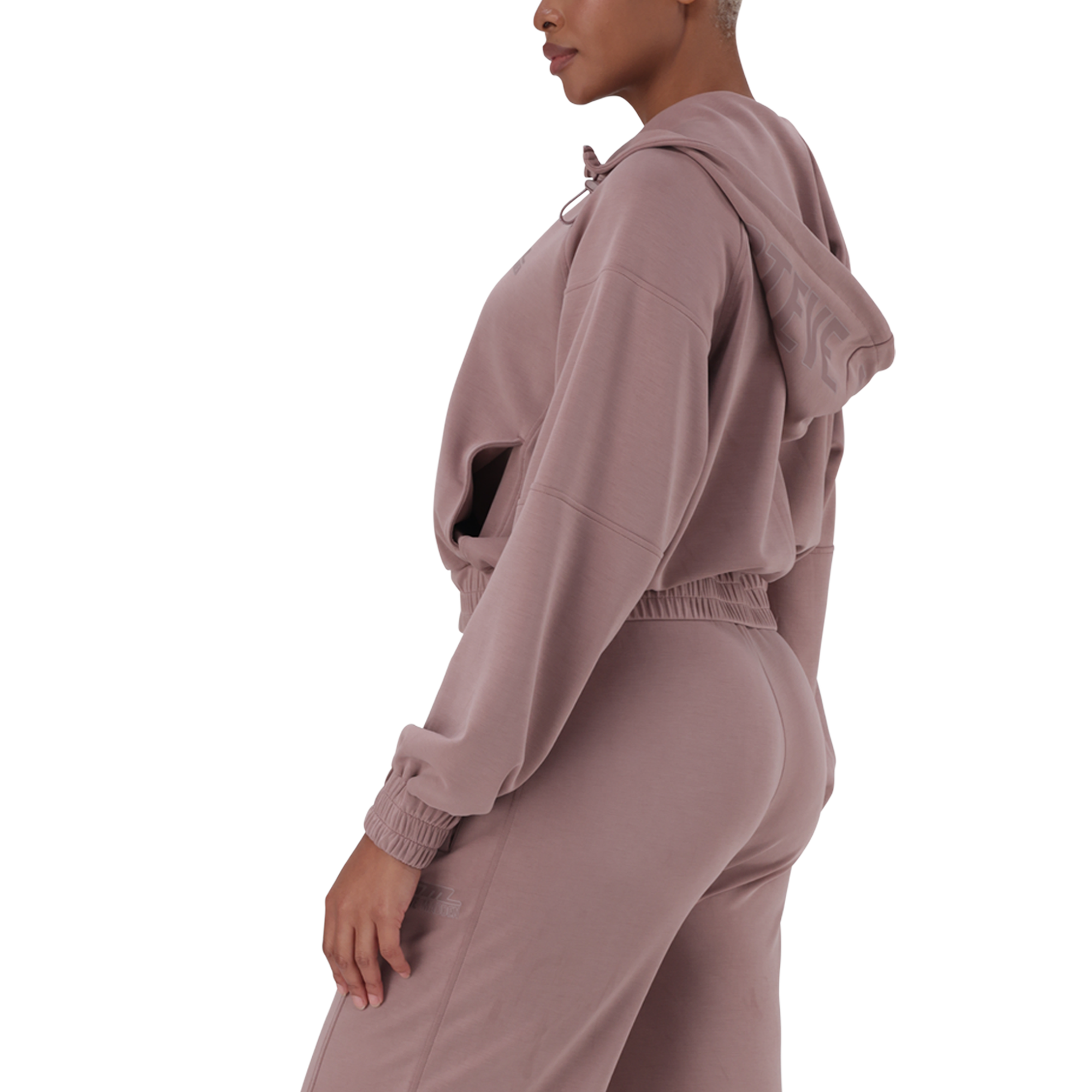 MIRANDA DARK TAUPE MODAL HOODED SWEAT