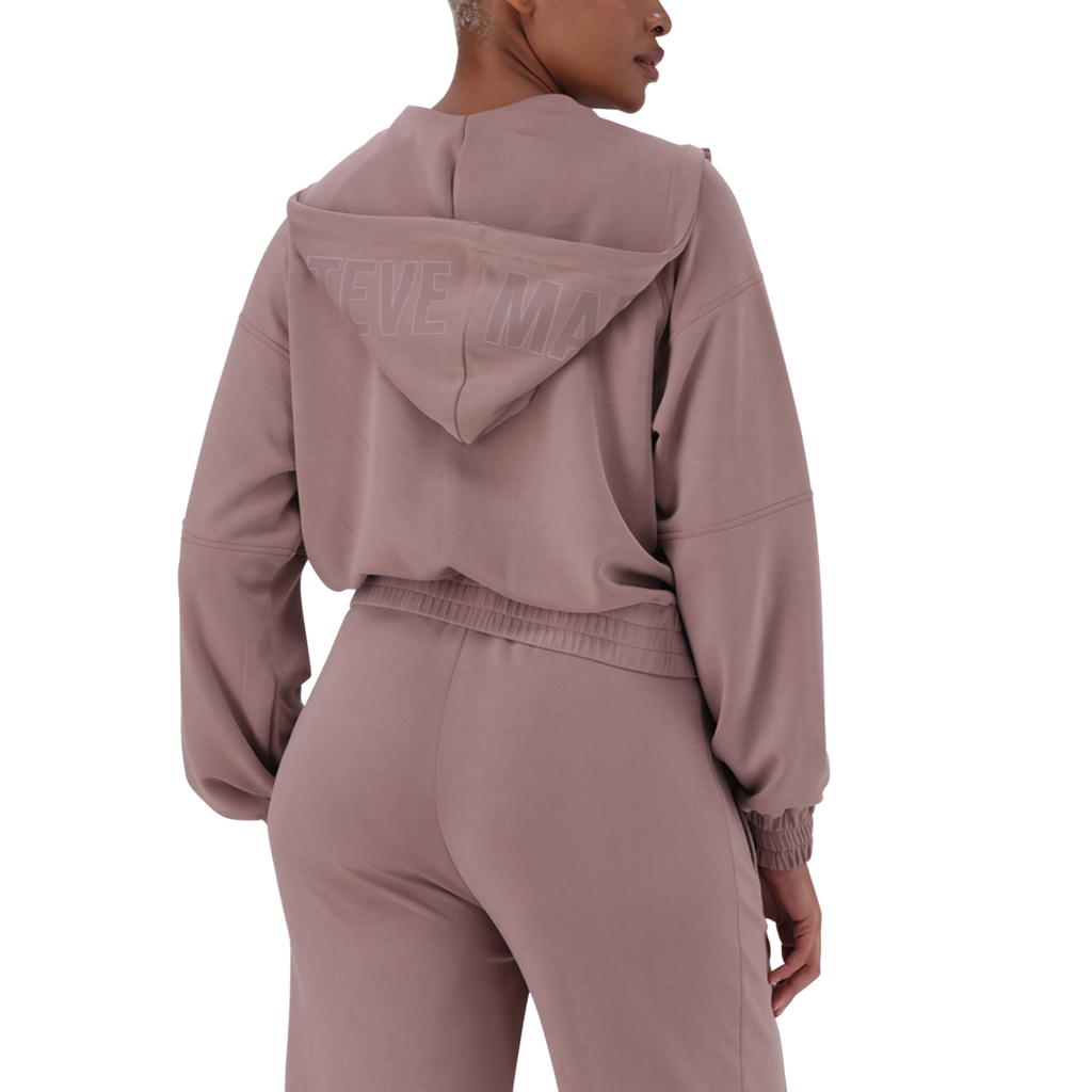 MIRANDA DARK TAUPE MODAL HOODED SWEAT