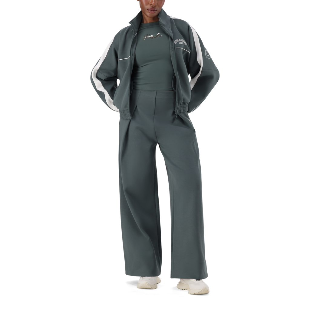 TARA DARK SAGE ZIP THROUGH SCUBA SWEAT
