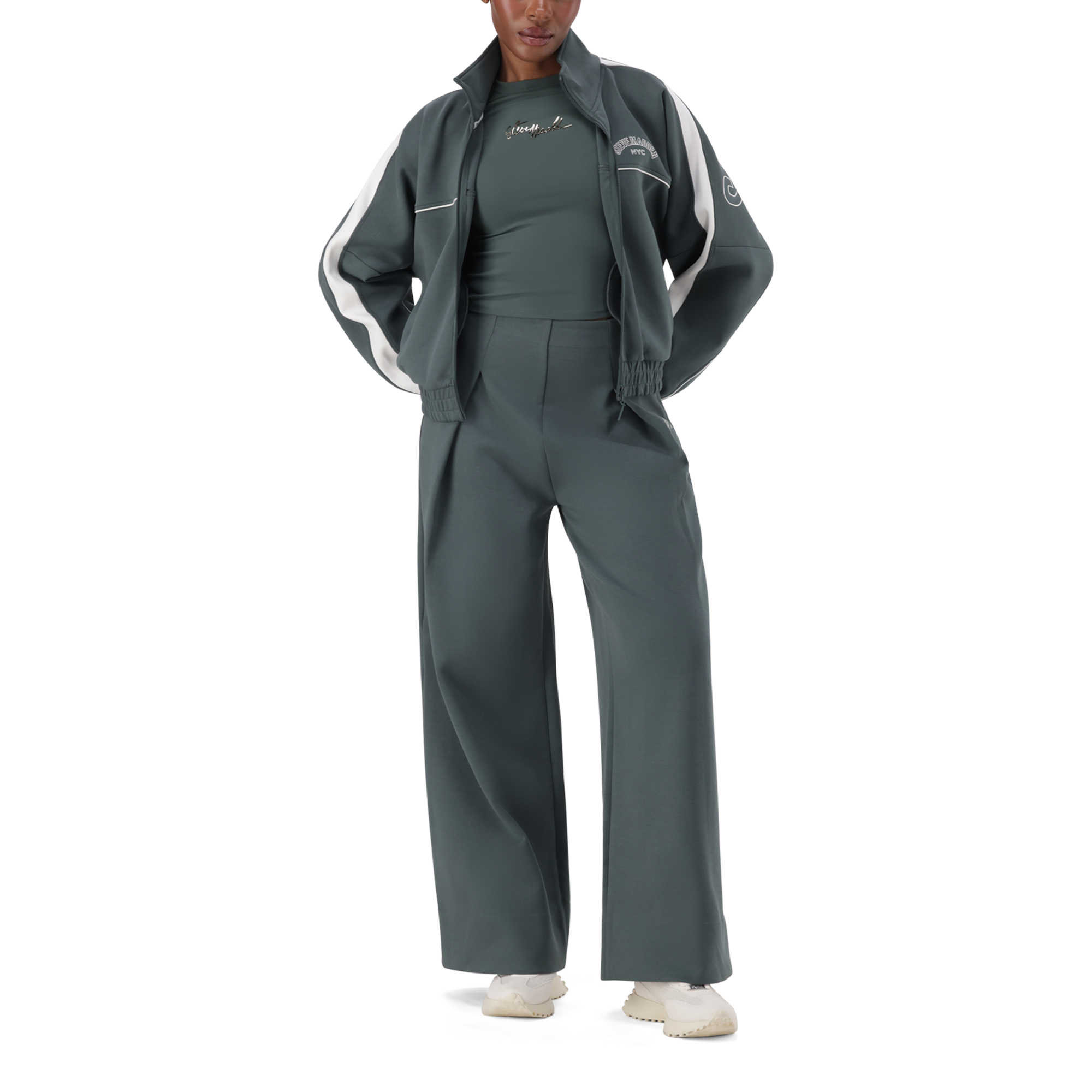 TARA DARK SAGE ZIP THROUGH SCUBA SWEAT