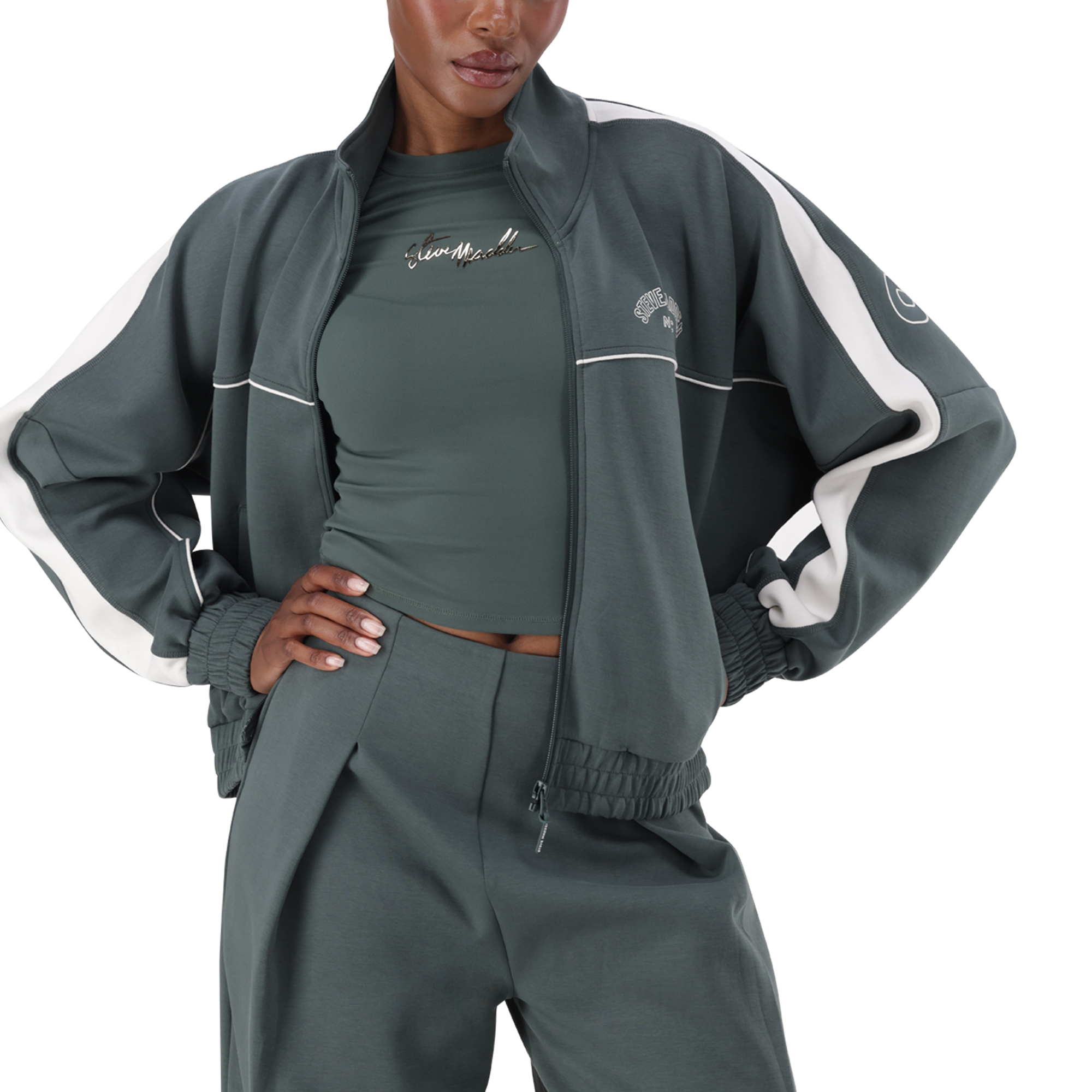 TARA DARK SAGE ZIP THROUGH SCUBA SWEAT