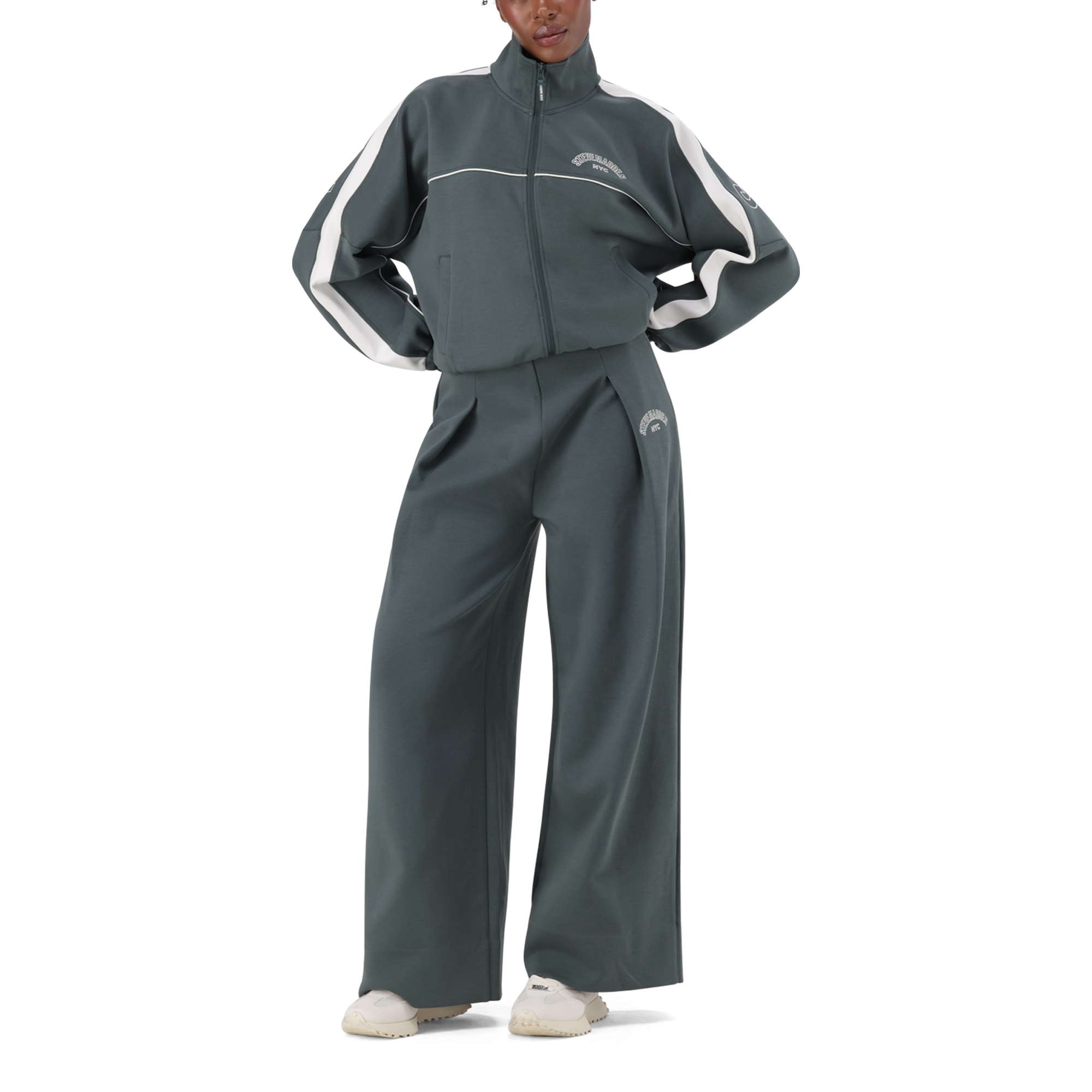TARA DARK SAGE ZIP THROUGH SCUBA SWEAT