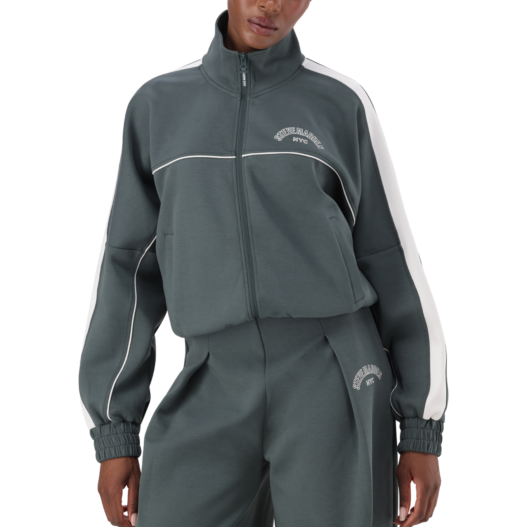 TARA DARK SAGE ZIP THROUGH SCUBA SWEAT