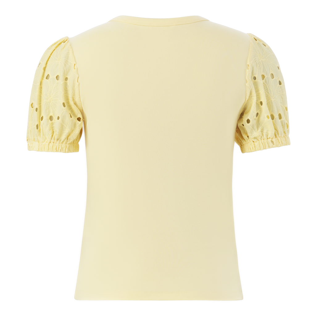 CELINE LEMON PUFF SLEEVE TOP