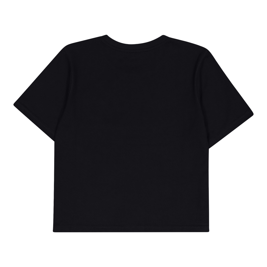 THERESA BLACK REGULAR T-SHIRT WITH CHAIN CHARM