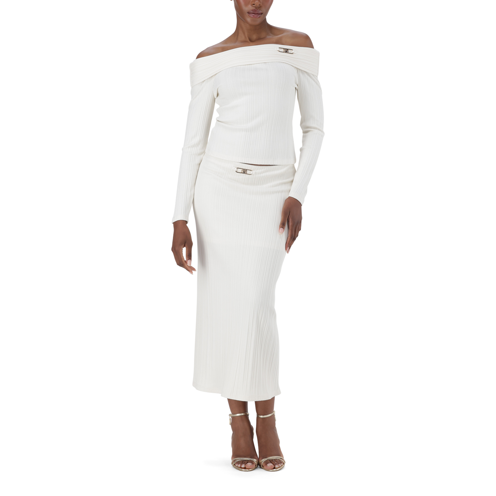 DAISY CREAM OFF THE SHOULDER MODAL TOP