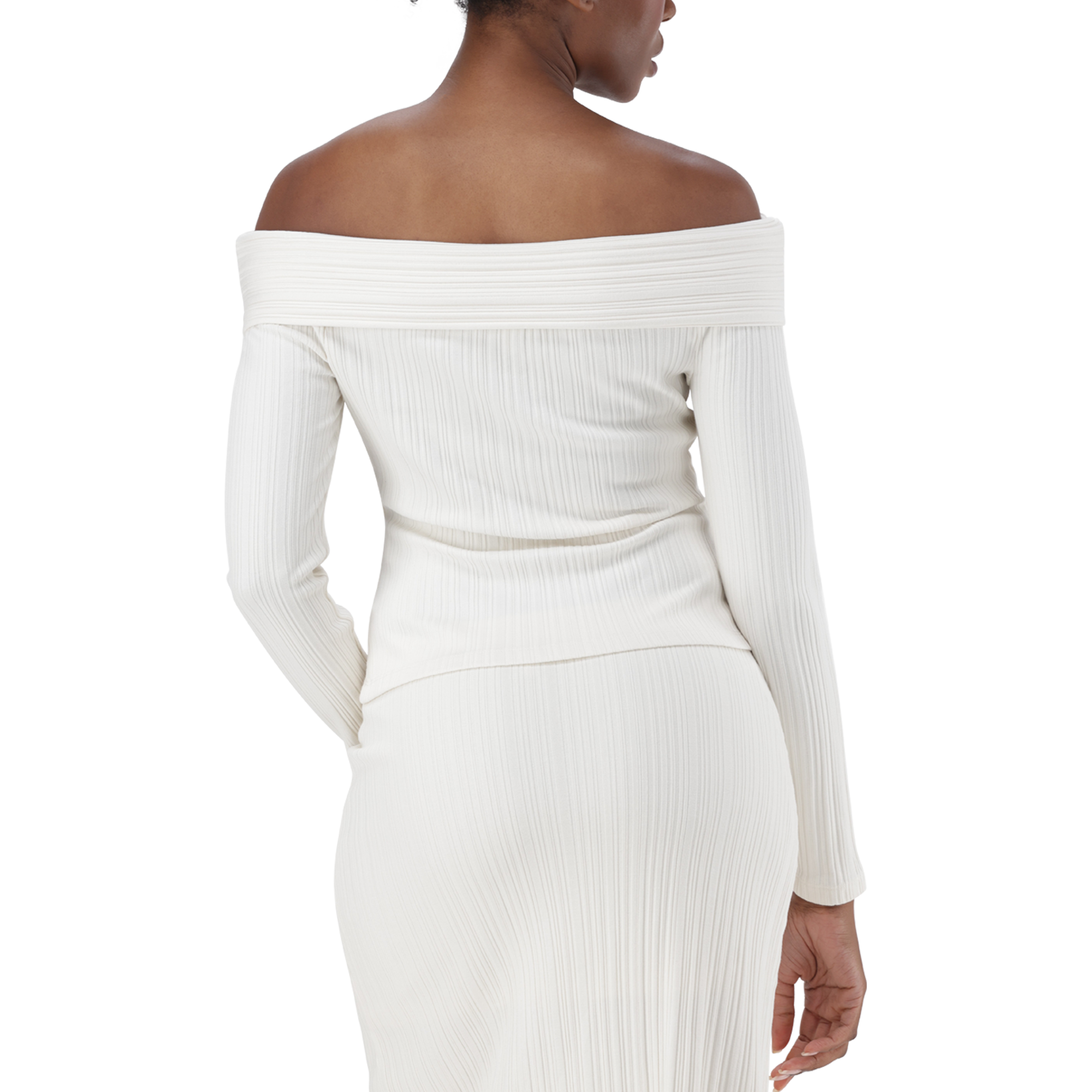 DAISY CREAM OFF THE SHOULDER MODAL TOP