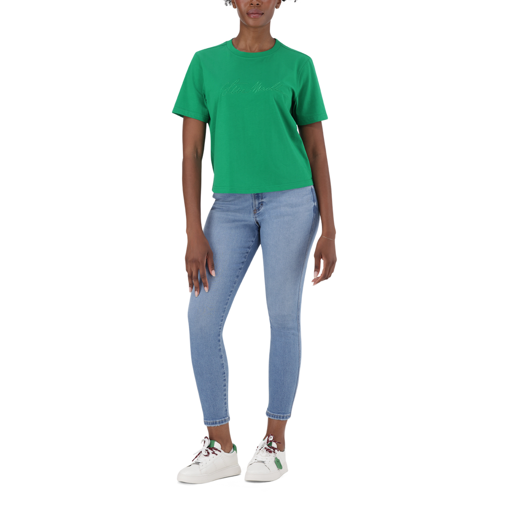 BROOKS EMERALD REGULAR CREW NECK T-SHIRT