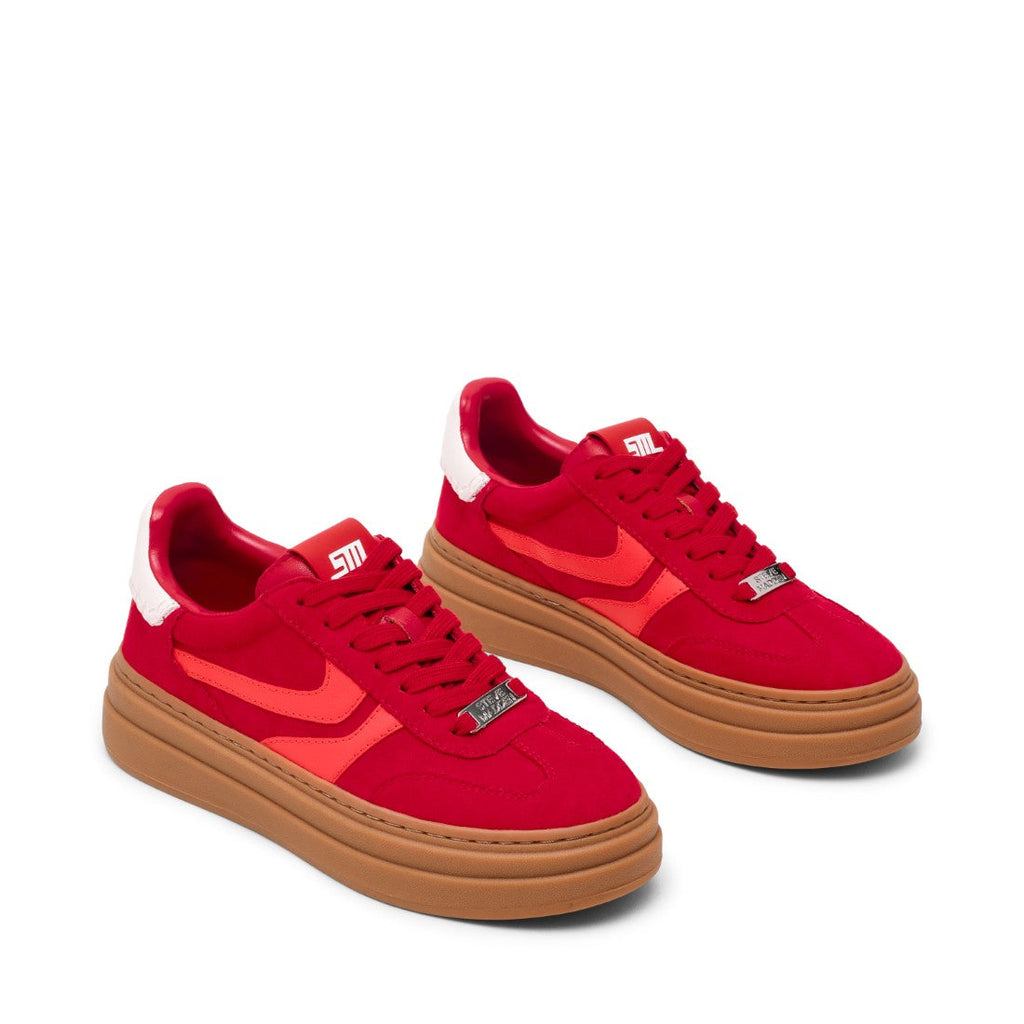 DODGE 2.0 RED WHITE SUEDE