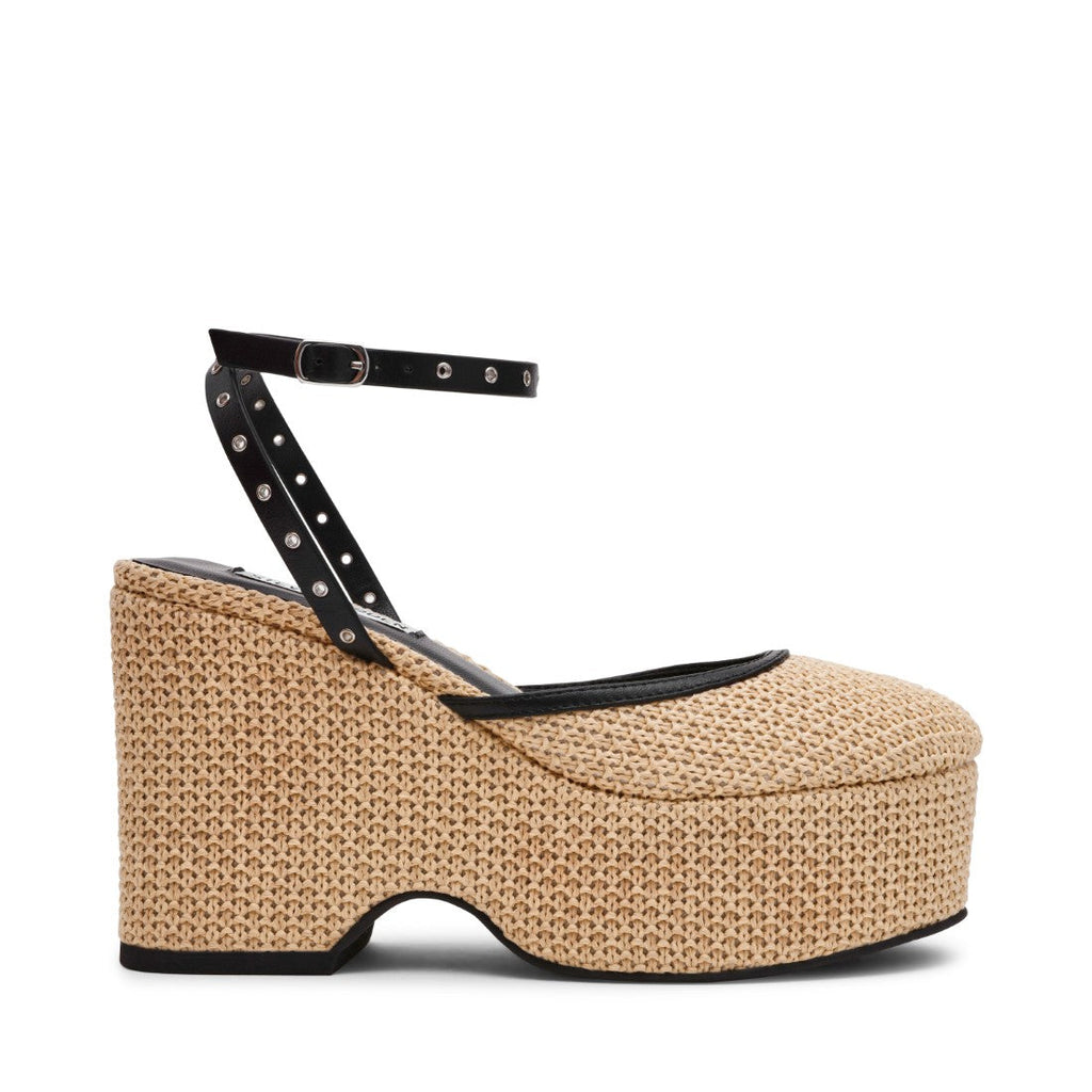 KOSMIC NATURAL BLACK RAFFIA