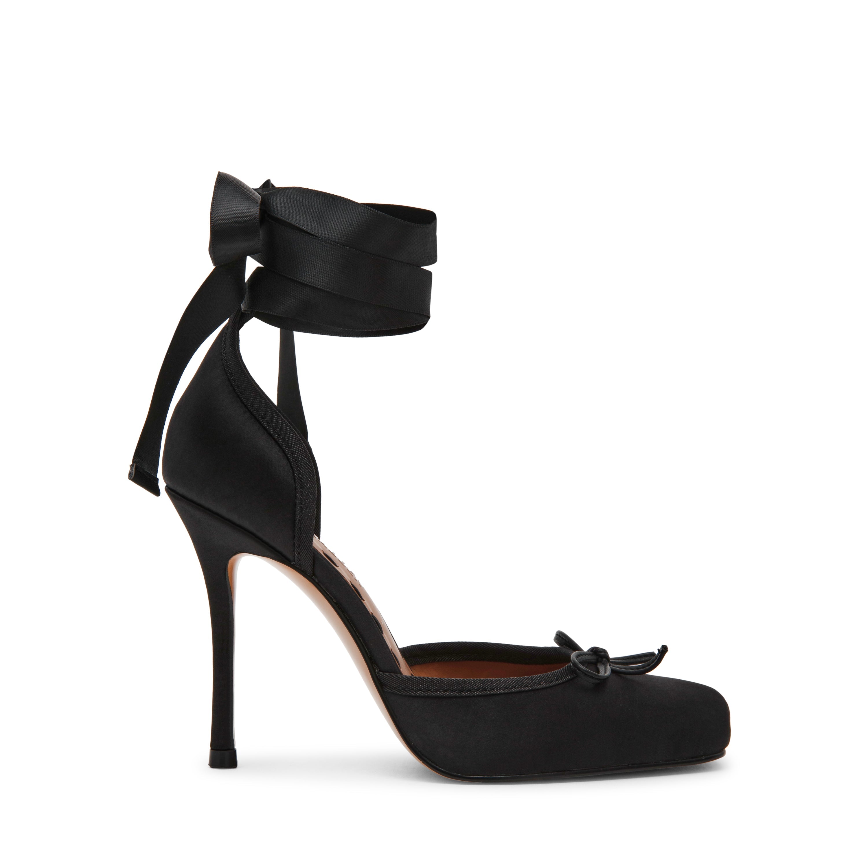 LARINA BLACK SATIN